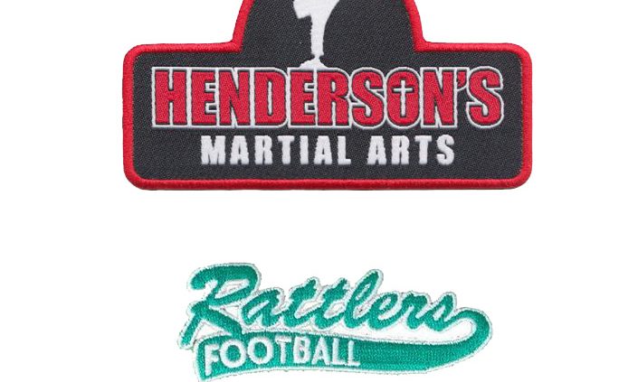 Henderson's Martial Arts & Rattlers Football Embroidered patches