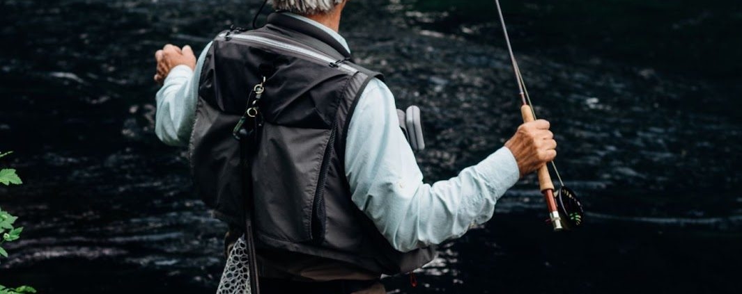 man fishing